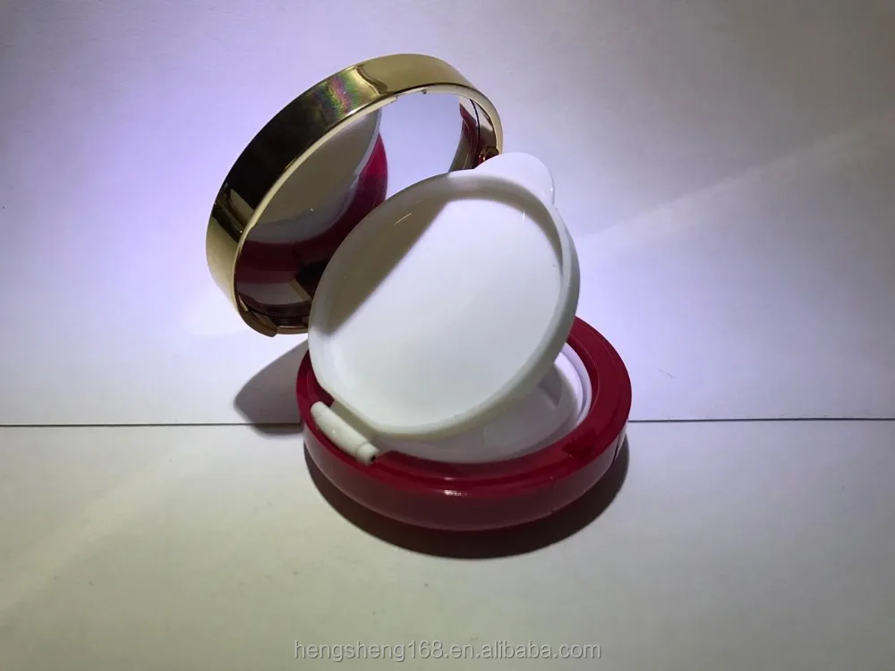 
Hengsheng factory wholesale round custom your own empty makeup cushion cc face foundation compact case 