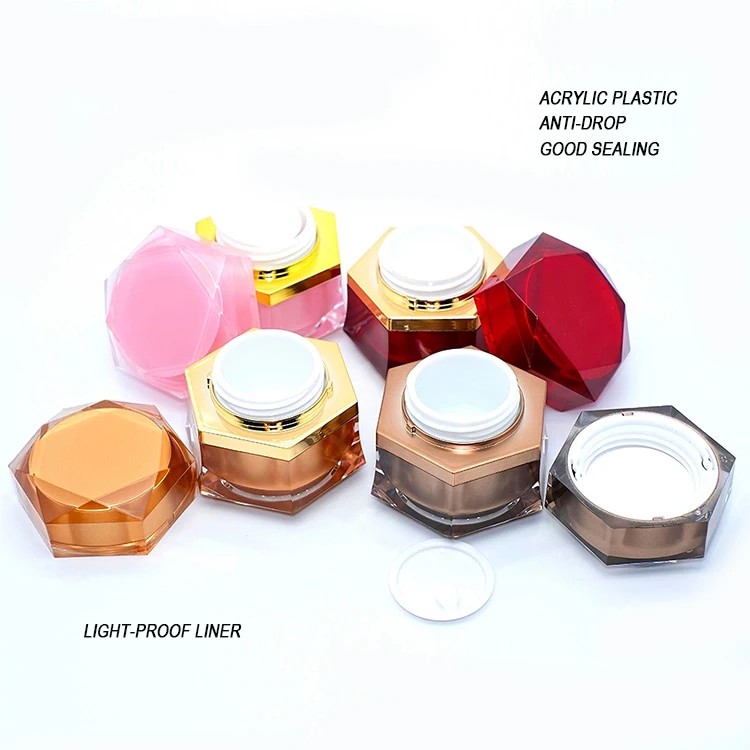 Custom Size 100ml Acrylic Plastic Jar Cosmetic Frosted Jar 5 Gram