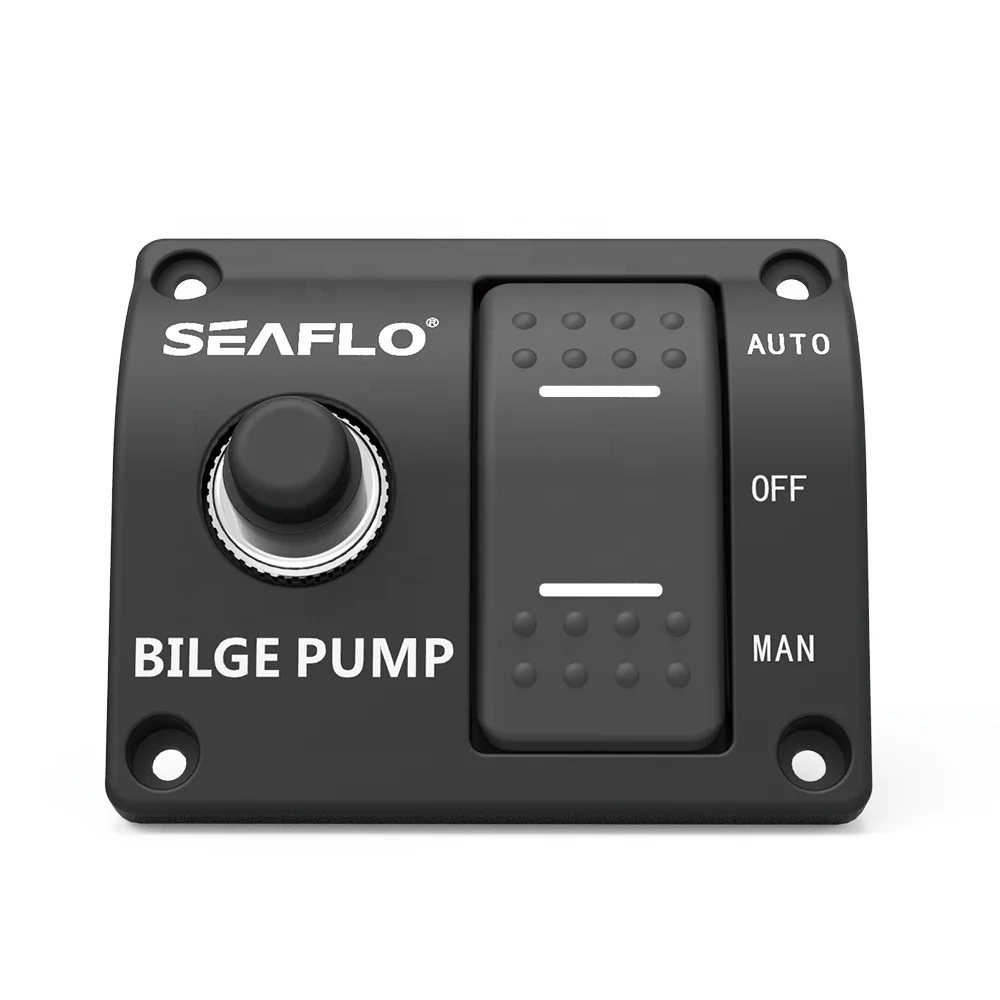 Seaflo 3 Way Bilge Pump Switch Panel 12v 24v Motorized