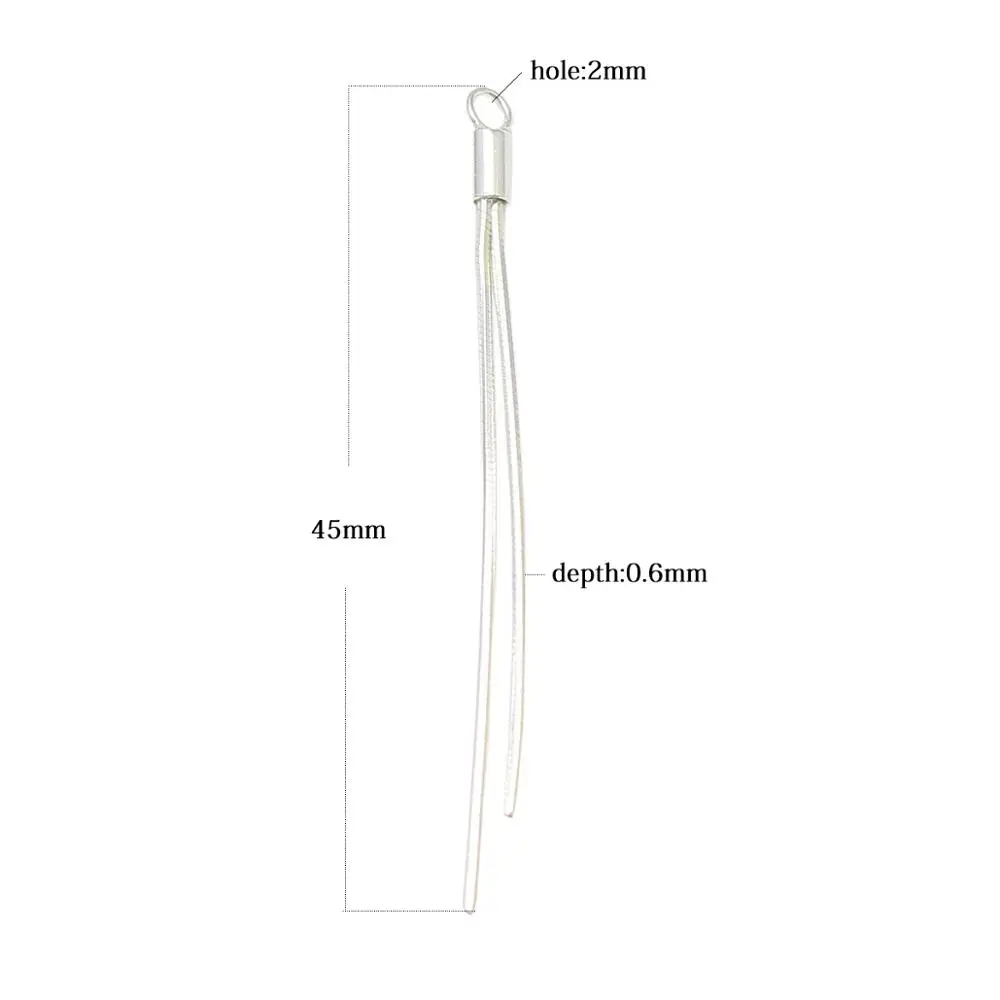 

Beadsnice ID 37536 Long 925 Sterling Silver Tassel Pendants with Shiny, Silver;platinum;gold;rose gold