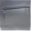 Living Room Mirrored Lucite Console Table Clear Acrylic Trunk Console Table