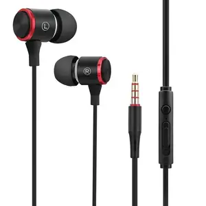 Wired Ear Earphones Heavy Bass Microphone