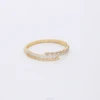 3 line cubic zircon bangle and ring set, complete or single purchase