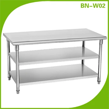 Restaurant Kitchen 3 Tiers Stainless Steel Work Table Buy