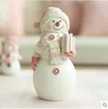 Europe type resin snowman doll furnishing articles desktop home decoration decoration Furnishing articles 2pcs