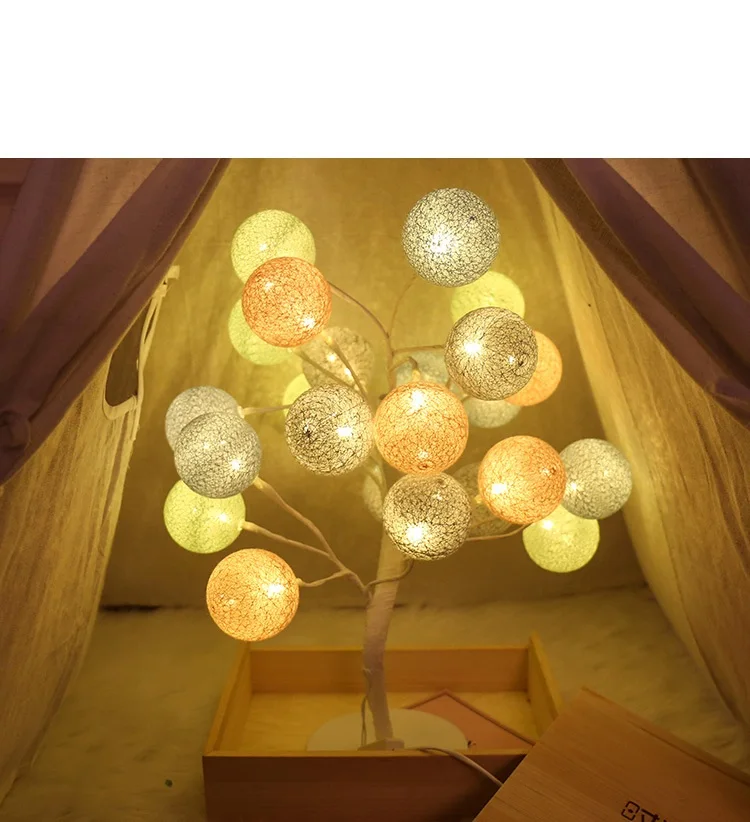 2018 Years Yarrae LED Cherry Blossom Tree Desk Table Light Festival Party Indoor Power Decor