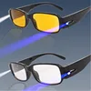 Multi Strength Reading glasses with LED glasses Man Woman Unisex eyeglasses Spectacle Diopter Magnifier light up Reader Glasses