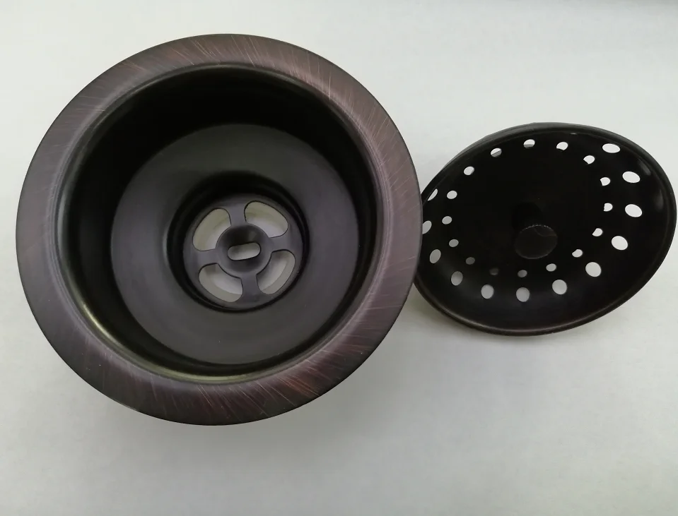 
3.5 inch ORB Stainless Steel Drain Basket Sink Strainer LB-9100-E 