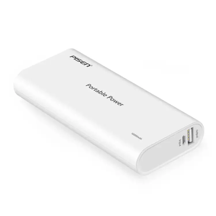 PISEN High Quality 2018 Universal Wholesale 10000mAh Portable Cheap Power Bank Mobile Charger Rechargeable Power Bank