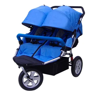 Image of Free shipping high quality double baby stroller / twins kids pushchairs / cheap baby twin carriage with factory price