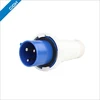3 pin round waterproof plug socket weld plug international power plug