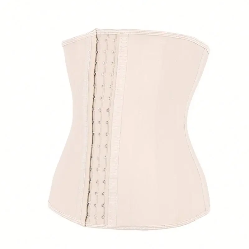 
Latex Shaperwear Bodysuit XS~6XL Slimming Waist Trainer Invisible 25 Steel Boned Hooks Latex Long Waist Cincher 