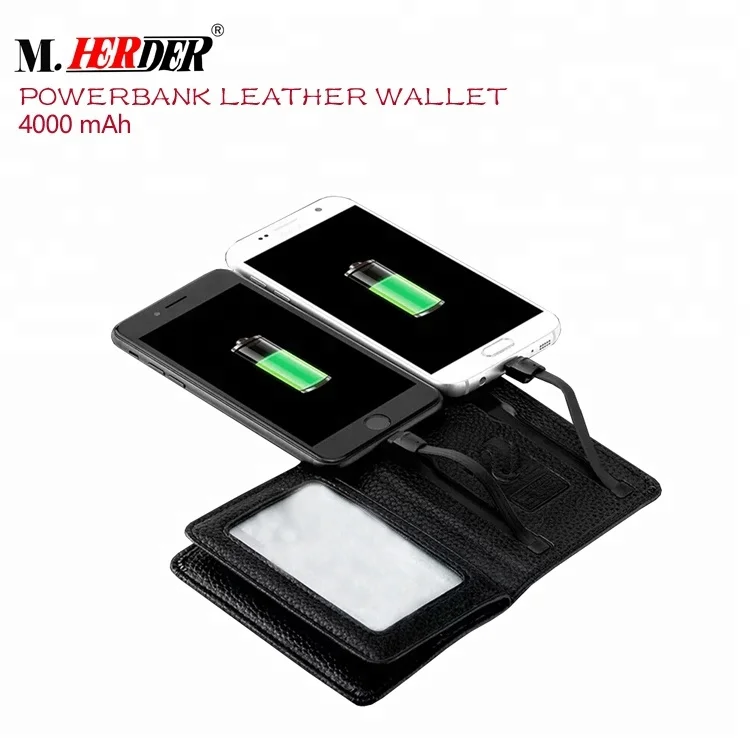 

Guangzhou factory high quality wallet powerbank card holder powerbank wallet gps wallet