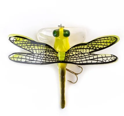 

Topwater Dragonfly Insect Fishing Lure Artificial Bait 7.5cm 6g twitch Wobblers Lifelike Hard Bait, As pic