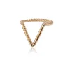 Personalized Friend Dough Twist Ring V Shaped Delicate Chevron Ring Nautical Jewelry