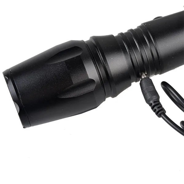 Factory Direct Recharger Portable Tactical flashlight zoomable 3800mAh flashlight with Tactical function