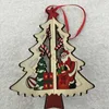 paint wooden wreath present Christmas shapes