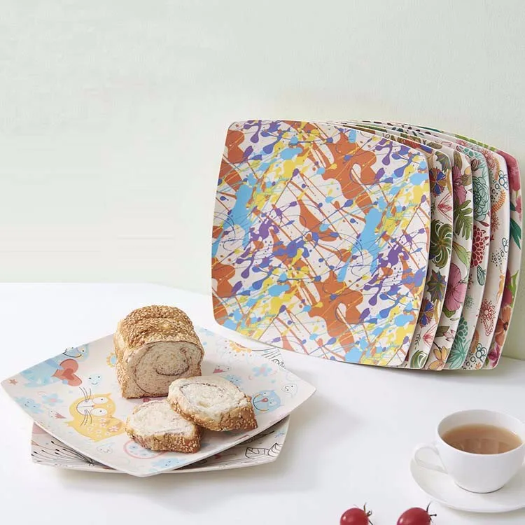 China Supplier Bamboo Kids Portion Dinner Souvenir Plate