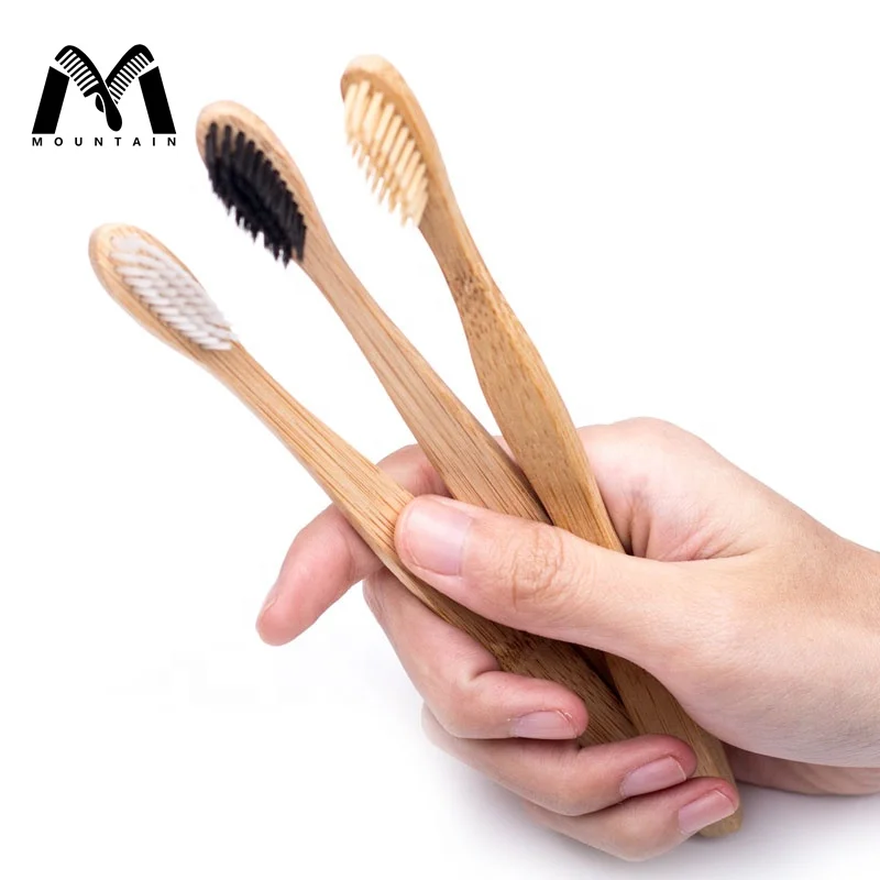 

Factory Price Custom logo Biodegradable Bamboo Nylon Bristle Tooth Brush