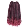 AliLeader 4 Colors 16" Mini Faux Locs Crochet Braids With Synthetic Hair