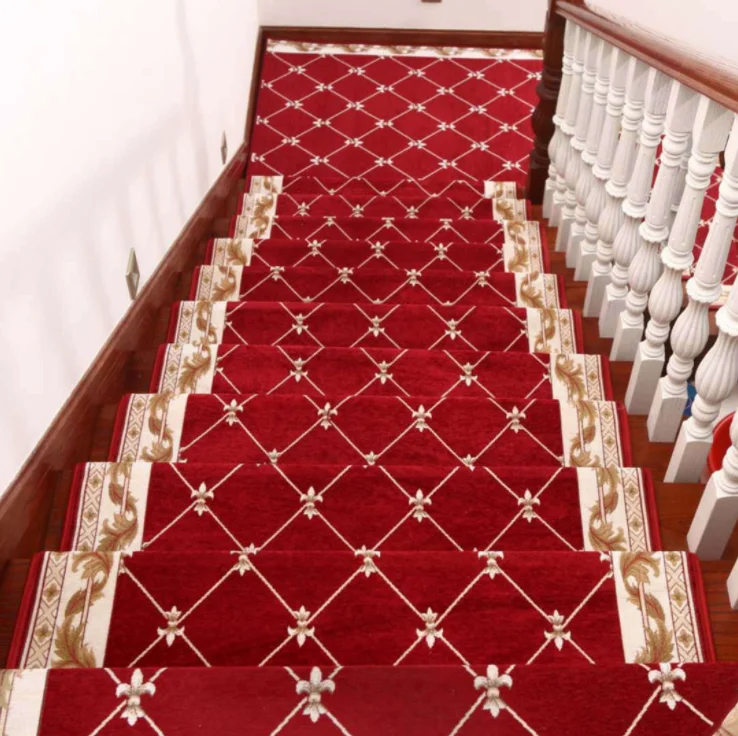 欧式风格的楼梯走廊防滑地毯定制家居装饰地毯