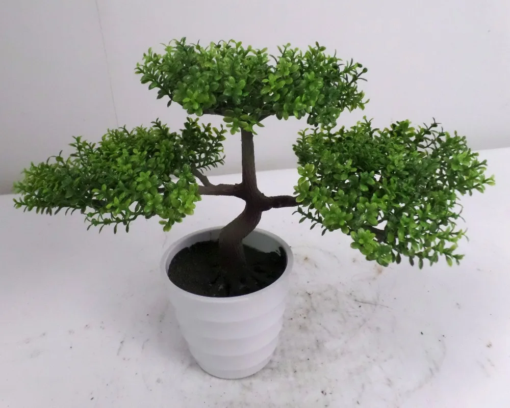
2016 new design factory price artificial podocarpus bonsai for decoration 