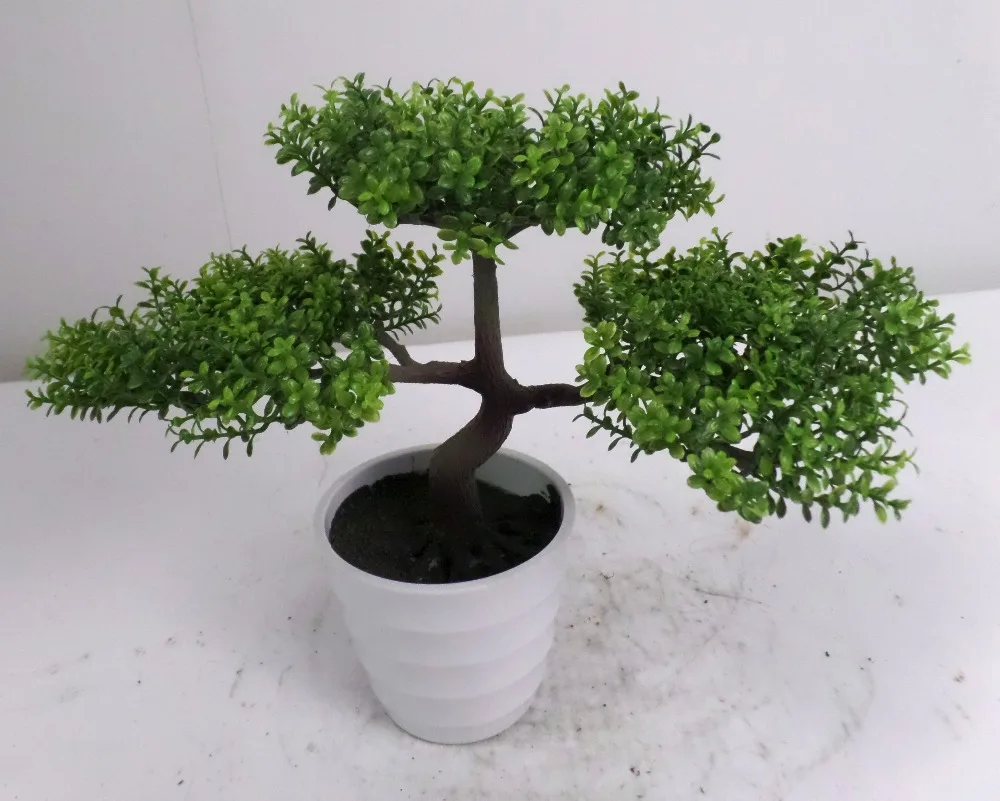 2016 new design factory price artificial podocarpus bonsai for decoration