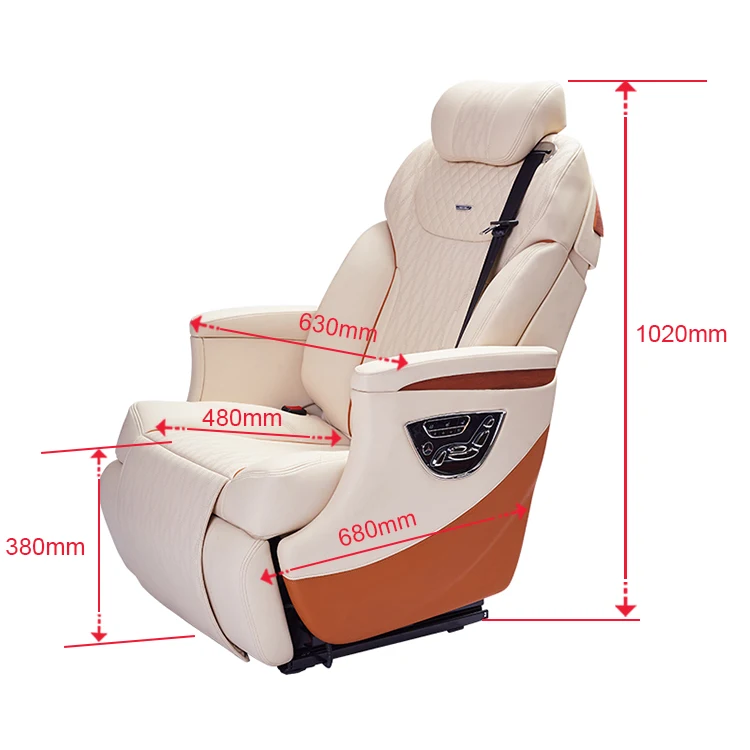 Single Electric Auto Seat Luxury Leather Car Seats For Luxury Cars