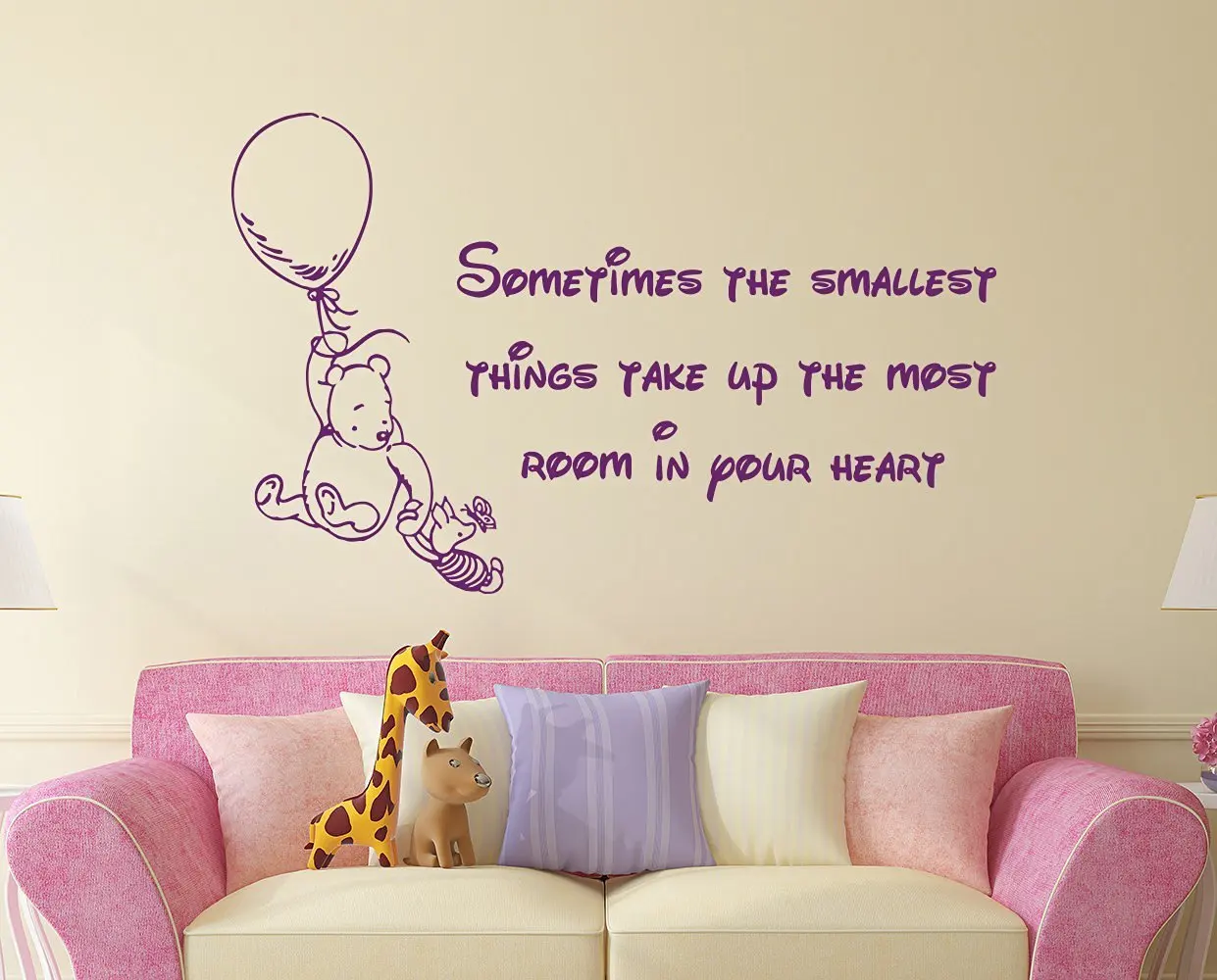 Buy Winnie The Pooh Quote Wall Decal Vinyl Sticker Decals Quotes Sometimes The Smallest In Your Heart Quote Wall Decor Nursery Baby Room X62 In Cheap Price On Alibaba Com