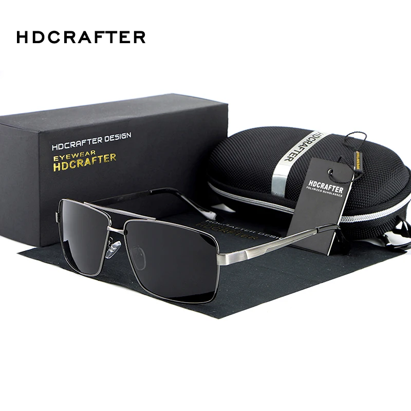 

HDCRAFTER Men's Driver Outdoor Sports Alloy Frame Polarized Sunglasses UV400
