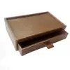 Brown PU Leather Box For Hotel Amenities