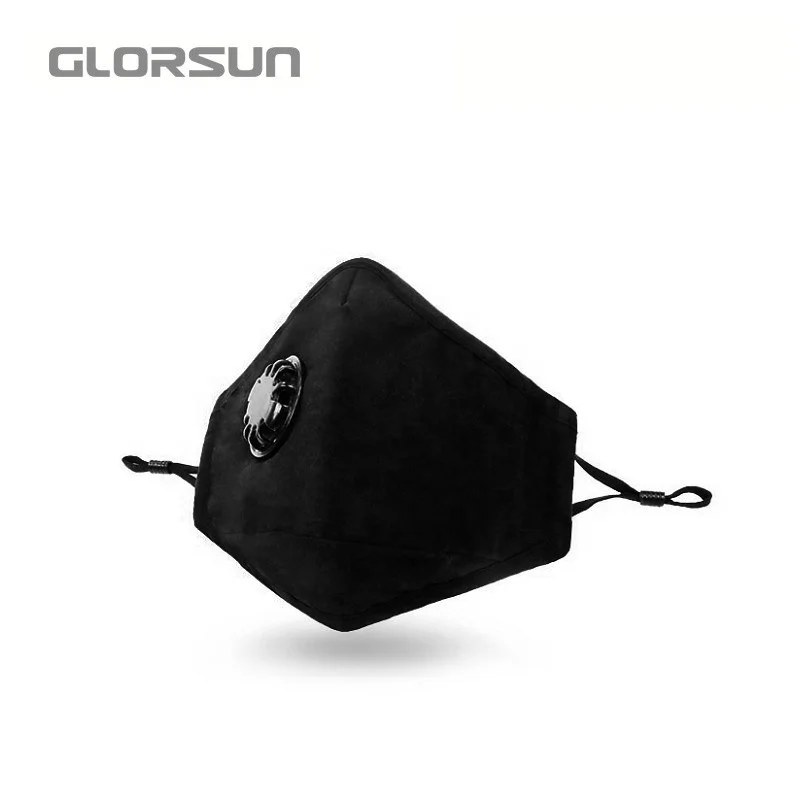 
GLORSUN customize filter replacement printed hygien mask cotton black 