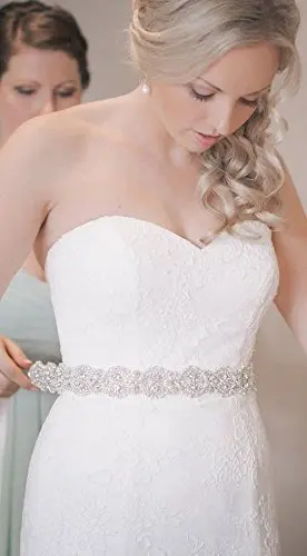 Buy Shidianyi Rhinestone Bridal Sash Wedding Dress Bridal Belt