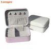 Wholesale handmade custom leather jewelry box with mirror