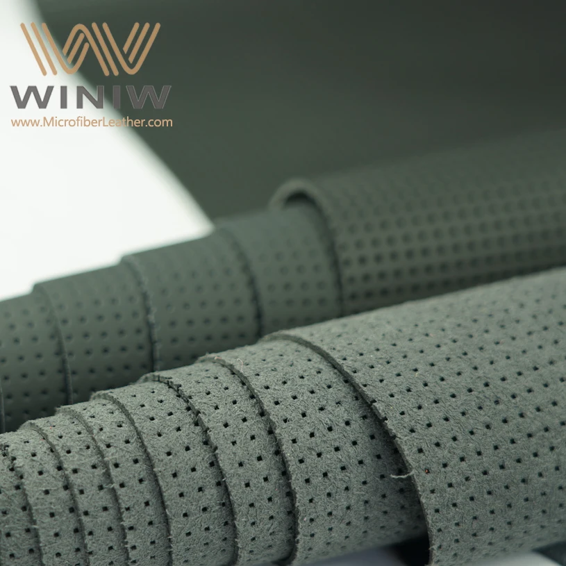 WINIW Perforated Automotive Cars Vehicles Bus Interior Upholstery Leather Fabric Hot Sale