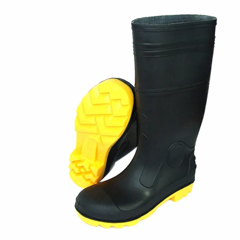 Hotsales Ce Standard Oem Anti-slip Unisex Pvc Safety Steel Toe Rain ...