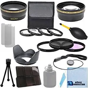 Sony Alpha NEX-5T Pro Digital Lens Hood Flower Design + Nwv Direct Microfiber Cleaning Cloth. 67mm