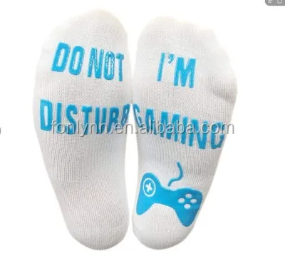 china sock manufacturer printed design cotton custom text sock