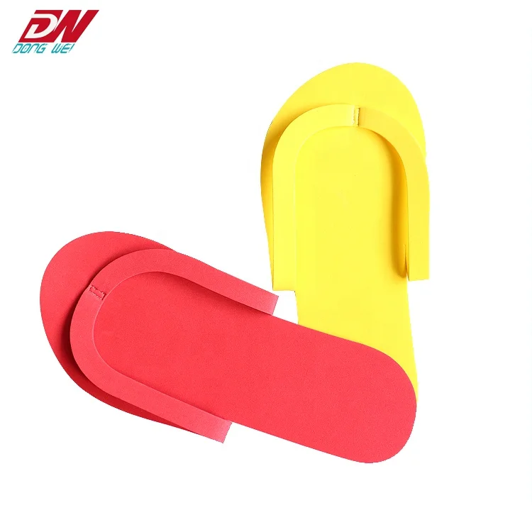 
factory supplies disposable Eva slippers for hotel pedicure shops 