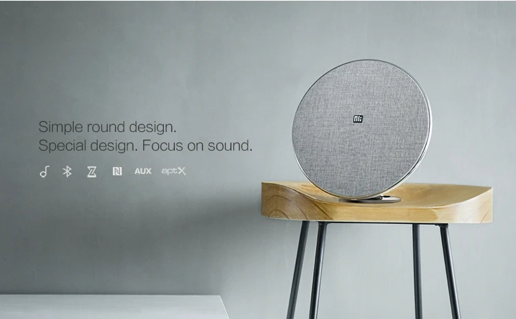 Nillkin Hi Fi Sound Super Bass home speaker brands with NFC TWS round bluetooth speaker - ANKUX.COM