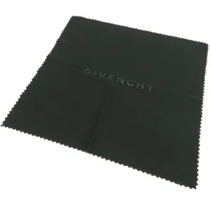 Image of Custom Logo Black Microfiber Glass Lens Screen Eyeglasses Cleaning Polishing Cloth