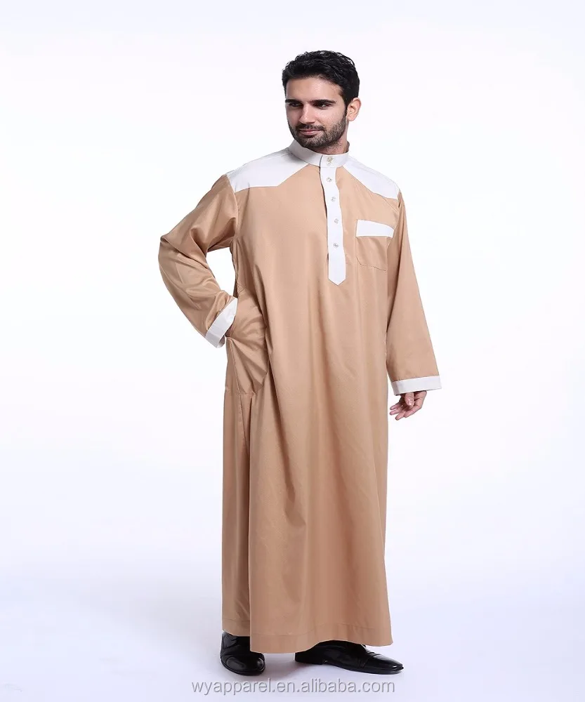 

Professional factory wholesale dubai thobe stock item long sleeve mens Kaftan Jilbab Islamic jubba arba men thobe, As picture show