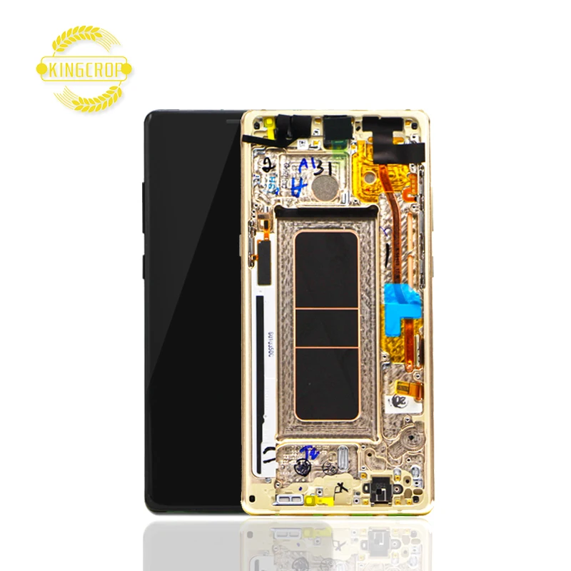

Best wholesale Mobile phone parts lcd touch screen for samsung note 8 N950 N950FD N950U/U1 N950W N9500 lcd with frame, Black & gold & orchid gray & blue