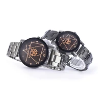 

Dropshipping Steel lover wrist watch for couple lady men watch wristwatches
