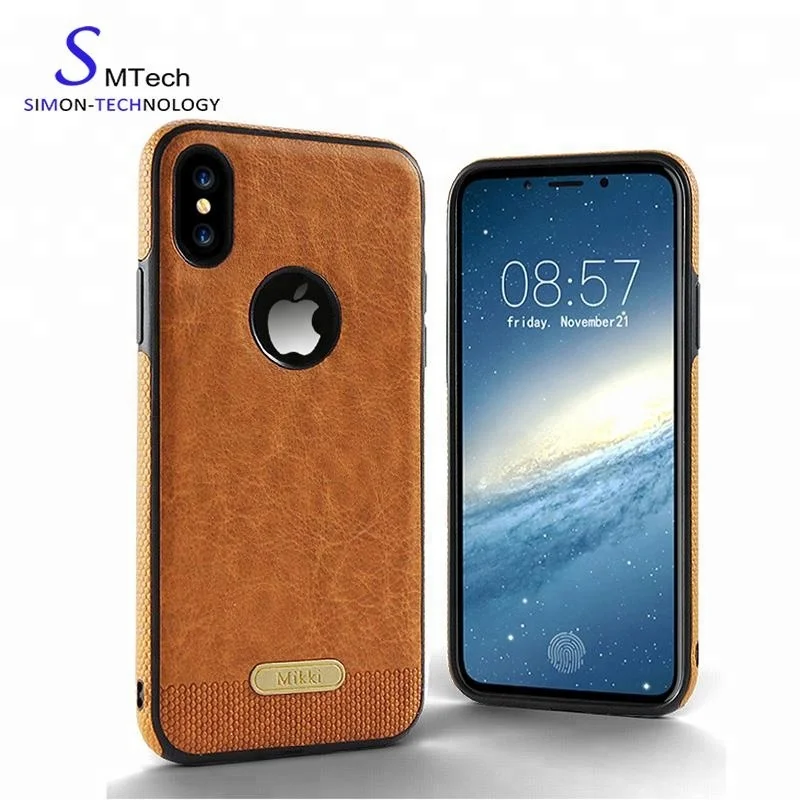 Slim Soft TPU Back Case Cover For Iphone X 10 Leather Case