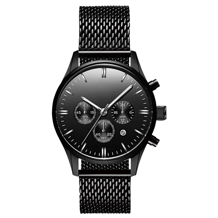 

Top Sellers 2019 For Amazon Minimalist Luxury Chronograph Stainless Steel Watches Men Low MOQ OEM Watch