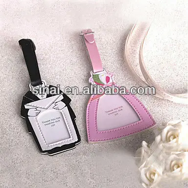 SNWF-B-2010 bride-groom-design-luggage-tag-set-of-2