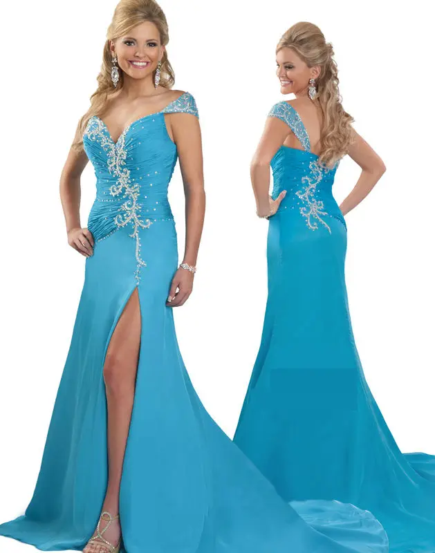 Peacock Party Dress