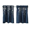 Amazon Top Seller 2019 Home Decor Custom Ready Made Window Embroidered Sheer room darkening for the Kitchen Window Panel Floral