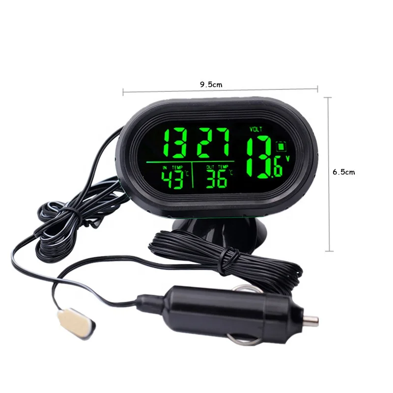 Thermometer Car Thermometer 12v Digital Backlight Lcd Car Inside and Outside